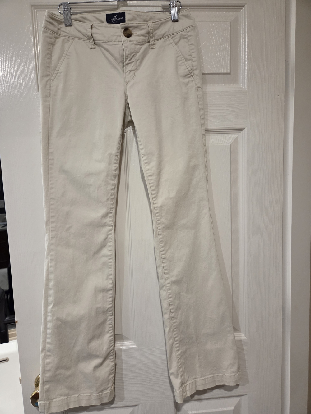 American Eagle Kick Boot Low Rise Khaki Pants Size 2 Y2K Bootcut